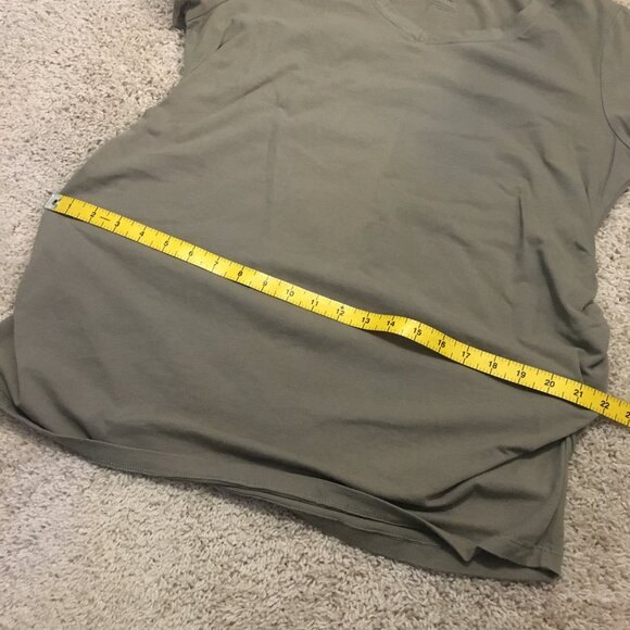 Paisley Sky Olive Green Cotton Maternity Tee - Picture 12 of 15